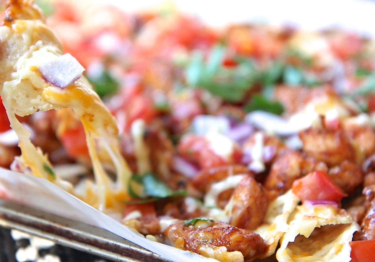 easy bbq chicken nachos