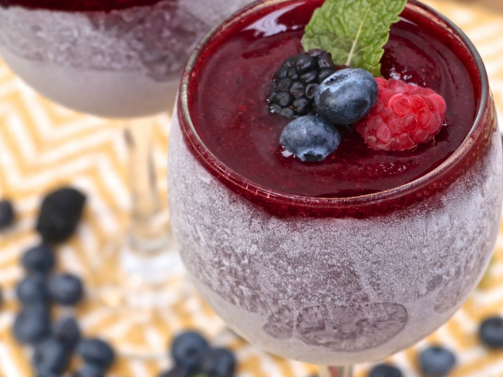 berry wine slushies
