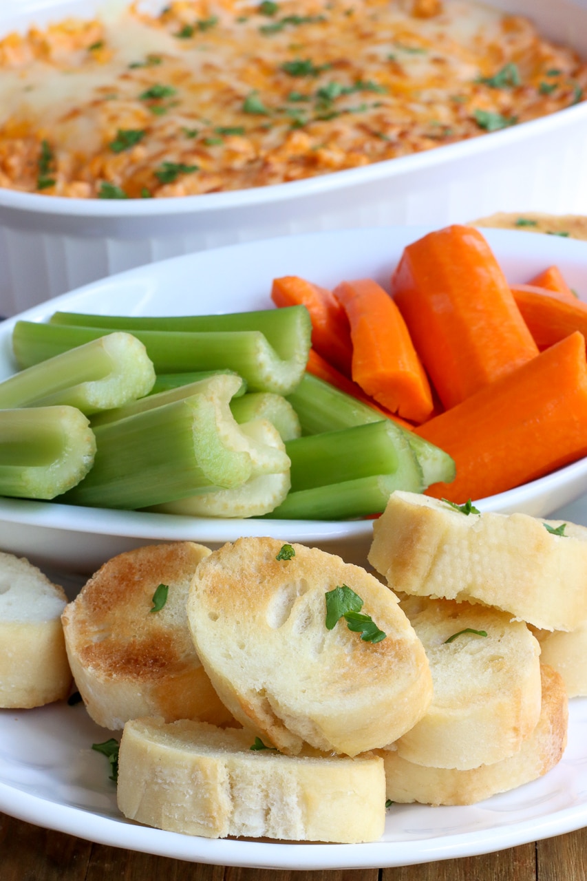 what to serve with buffalo chicken dip