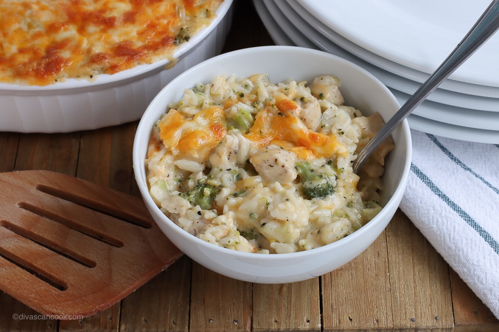 chicken broccoli rice casserole recipe-1