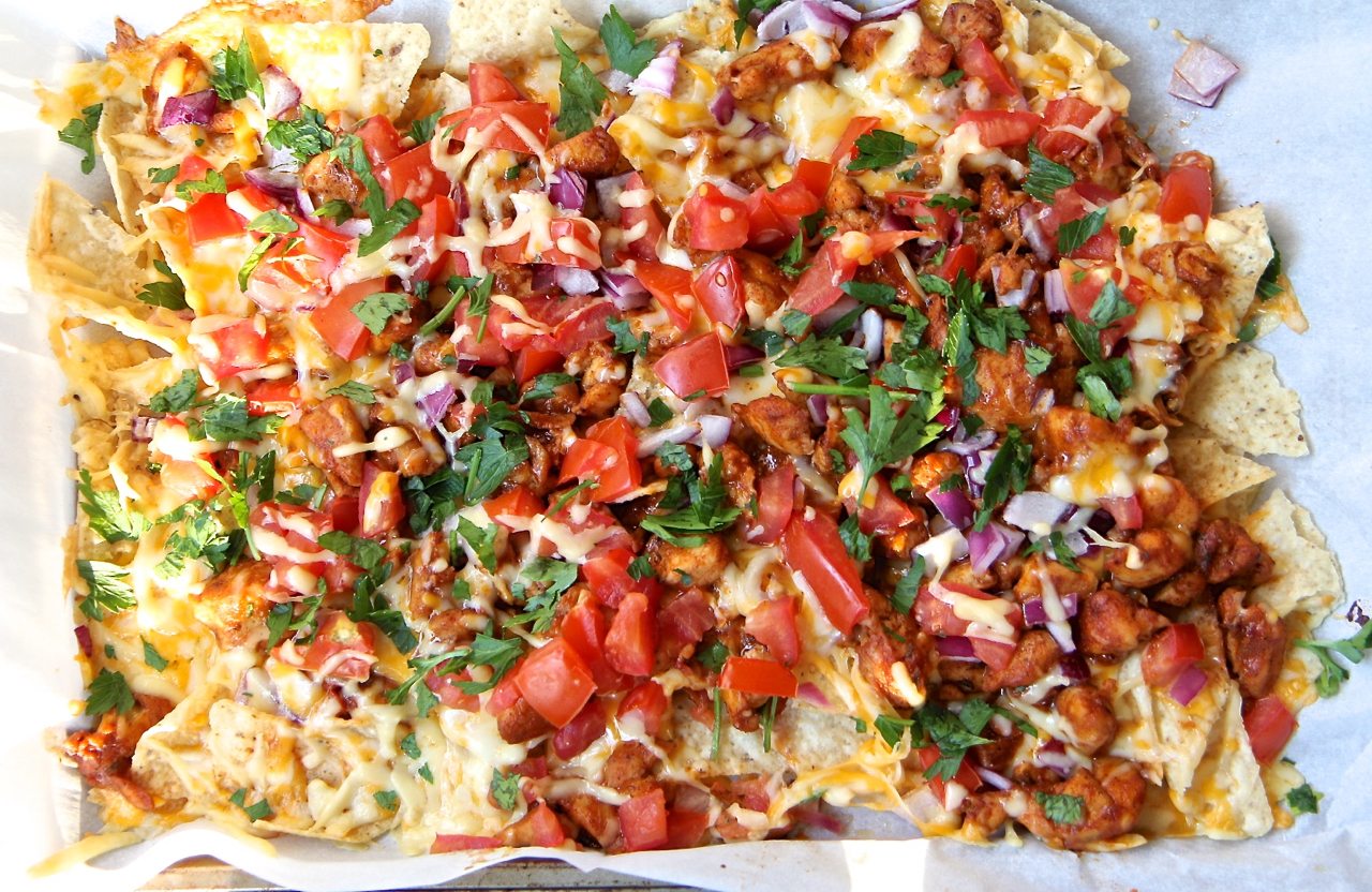 easy bbq chicken nachos