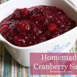 homemade cranberry sauce recipe