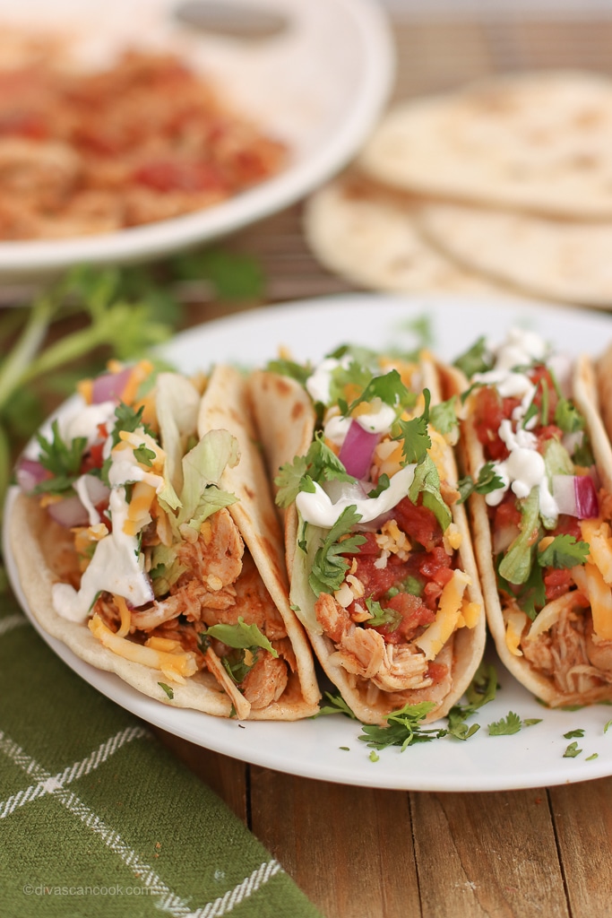 crockpot chicken tacos recipe