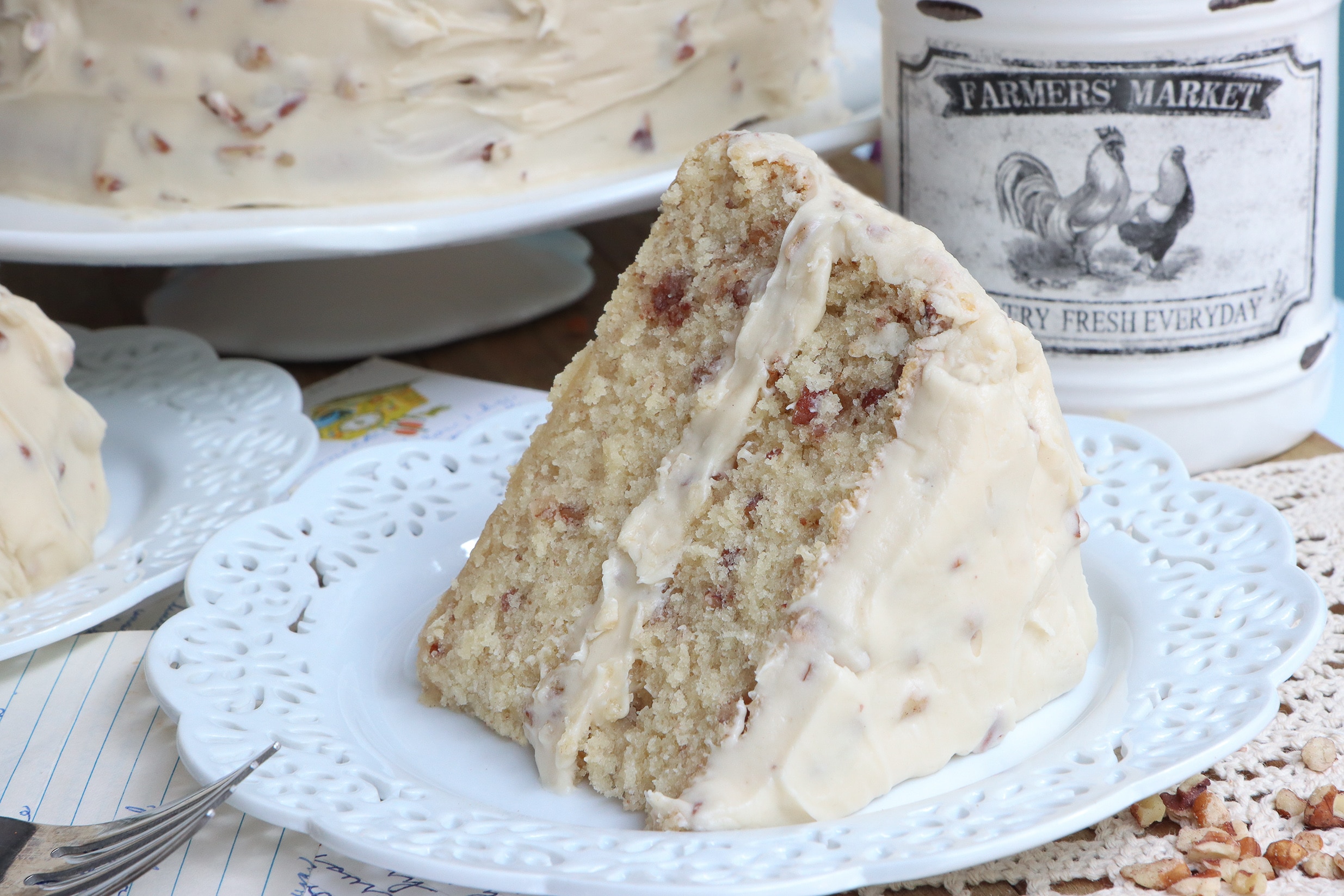 from-scratch southern butter pecan cake