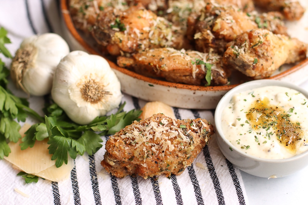 garlic parmesan wings recipe
