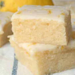 glazed lemon brownies recipe