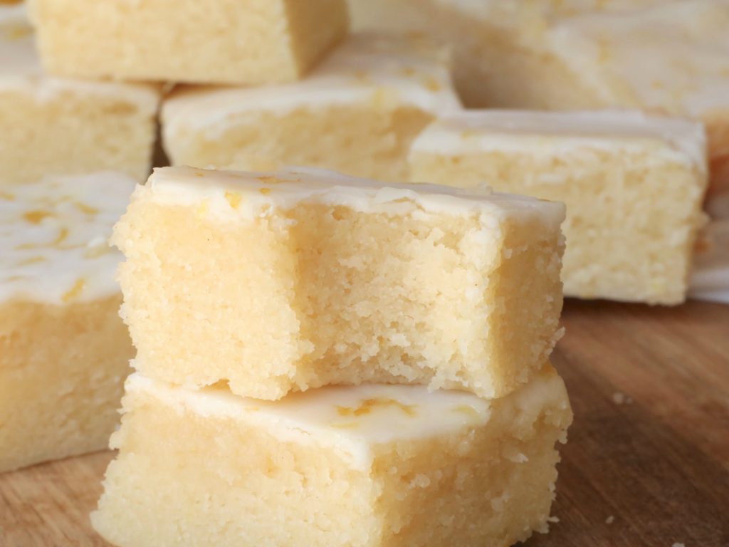 chewy glazed lemon brownies recipe