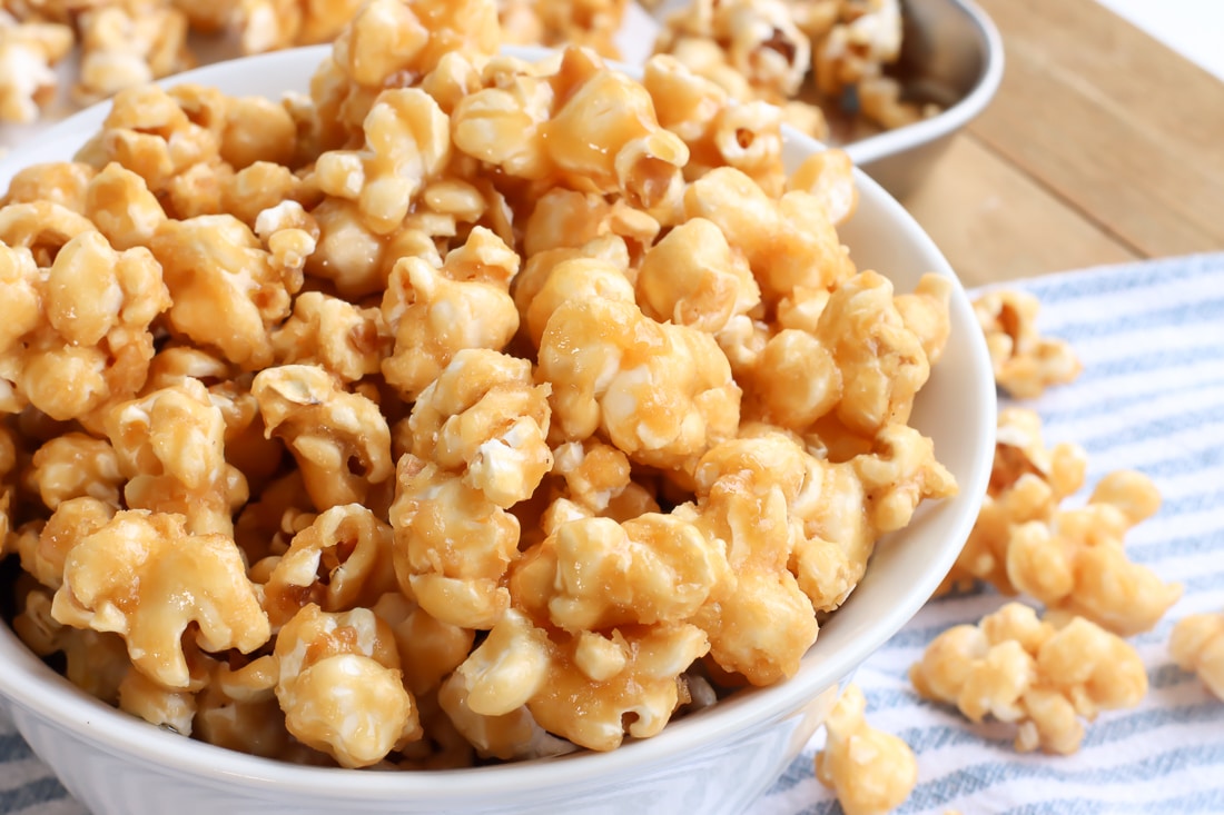 homemade caramel popcorn recipe