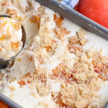 peach cobbler ice cream