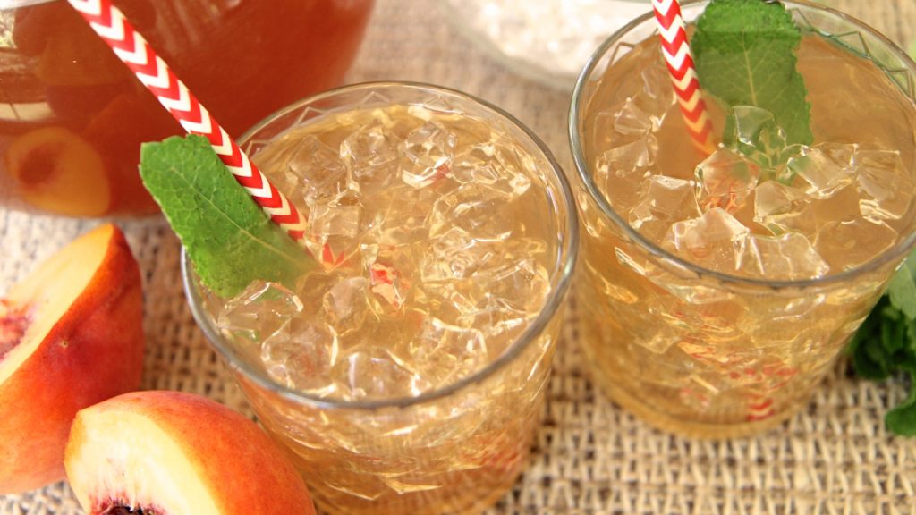 peach iced tea