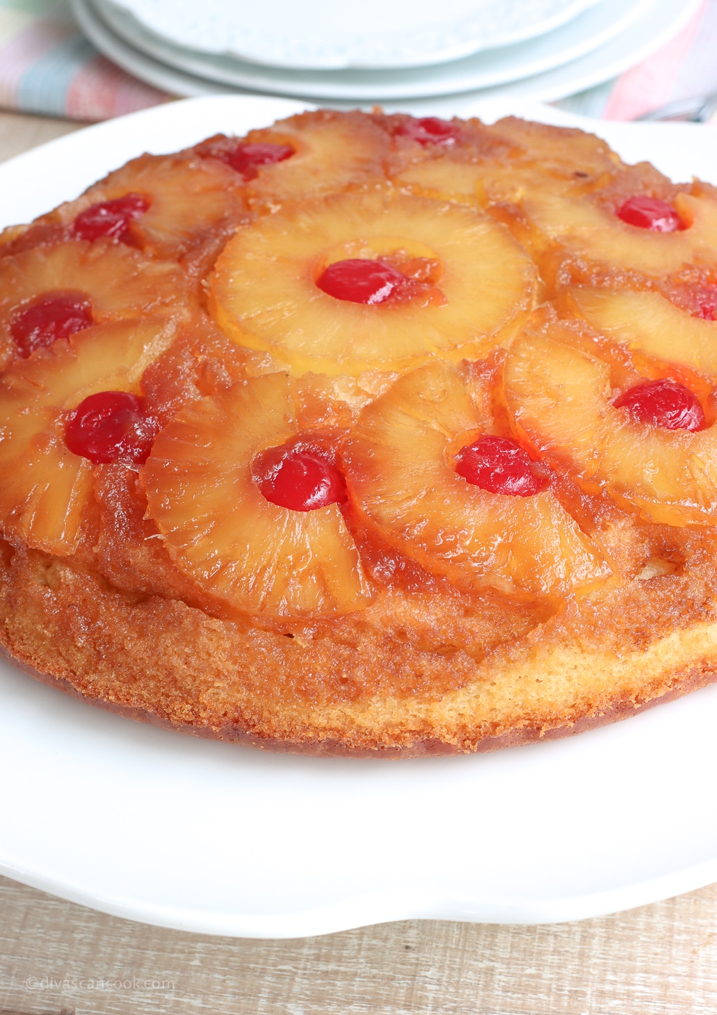 Southern Pineapple upside-down cake