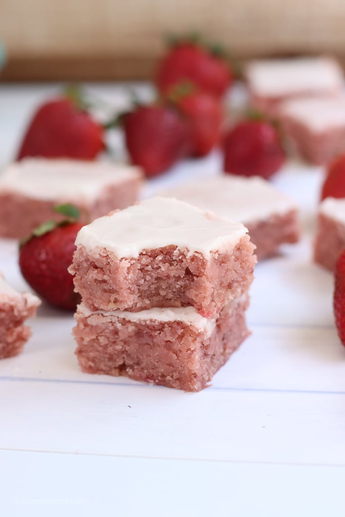 homemade strawberry brownies