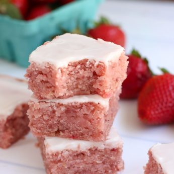 strawberry brownies